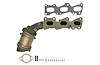 641494 Federal/EPA Catalytic Converter - Direct Fit w/ Integrated Manifold; 2007-2009 Kia Sorento Front Left - image 1