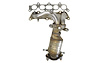 641501 Federal/EPA Catalytic Converter - Direct Fit w/ Integrated Manifold; 1998-2000 Toyota RAV4 Front - image 1