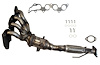 641567 Federal/EPA Catalytic Converter - Direct Fit w/ Integrated Manifold; 2013-2020 Ford Fusion Front - image 1