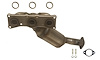 641583 Federal/EPA Catalytic Converter - Direct Fit w/ Integrated Manifold; 2007-2010 BMW X3 Rear - image 1