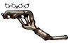 641594 Federal/EPA Catalytic Converter - Direct Fit w/ Integrated Manifold; 2015-2020 Ford Mustang Front Left - image 1