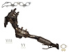 641607 Federal/EPA Catalytic Converter - Direct Fit w/ Integrated Manifold; Fits Select Ford/Lincoln - image 1
