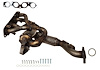 641613 Federal/EPA Catalytic Converter - Direct Fit w/ Integrated Manifold; Fits Select Mazda - image 1
