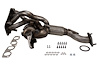 641651 Federal/EPA Catalytic Converter - Direct Fit w/ Integrated Manifold; 2018-2021 Mazda CX-5 Front - image 1