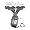642198 Federal/EPA Catalytic Converter - Direct Fit w/ Integrated Manifold; Fits Select Chevrolet/Pontiac - image 1