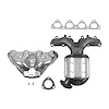 642597 Federal/EPA Catalytic Converter - Direct Fit w/ Integrated Manifold; Fits Select Honda - image 1