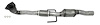 642873 Federal/EPA Catalytic Converter - Direct Fit; 2003-2011 Saab 9-3 Rear - image 1