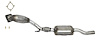 642879 Federal/EPA Catalytic Converter - Direct Fit; 2000-2005 Audi A6 Quattro Right, Allroad Quattro Right - image 1