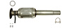 642892 Federal/EPA Catalytic Converter - Direct Fit; 2004-2007 Toyota Highlander Rear - image 1