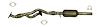 642966 Federal/EPA Catalytic Converter - Direct Fit; 2001-2006 Hyundai Santa Fe Rear - image 1