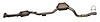 642973 Federal/EPA Catalytic Converter - Direct Fit; 1998-2003 Mercedes-Benz ML320 Right - image 1