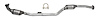 643115 Federal/EPA Catalytic Converter - Direct Fit; 2003-2005 Mercedes-Benz E320 Left - image 1