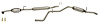 643141 Federal/EPA Catalytic Converter - Direct Fit; 2014-2015 Mitsubishi Mirage Rear - image 1