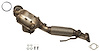 644127 Federal/EPA Catalytic Converter - Direct Fit; Fits Select Ford/Lincoln - image 1