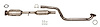 644164 Federal/EPA Catalytic Converter - Direct Fit; 2010-2013 Mazda 3 Rear - image 1