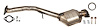 644199 Federal/EPA Catalytic Converter - Direct Fit; 2005-2006 Subaru Outback Rear, Legacy Rear - image 1
