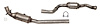 644200 Federal/EPA Catalytic Converter - Direct Fit; 2012-2015 Mercedes-Benz E350 Left - image 1