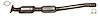 644219 Federal/EPA Catalytic Converter - Direct Fit; 2017-2020 Ford Fusion Rear, 2017-2020 Lincoln MKZ Rear - image 1