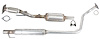 644249 Federal/EPA Catalytic Converter - Direct Fit; 2018-2024 Nissan Kicks Rear, 2020-2025 Nissan Versa Rear