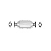 645355 Federal/EPA Catalytic Converter - Direct Fit; 1995-2000 Toyota Tacoma - image 1