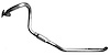 64796 Exhaust Tail Pipe; 2003-2011 Lincoln Town Car Left - image 1