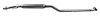 68460 Prebent Exhaust Pipe; 2007-2010 Toyota Sienna Center, 2004-2006 Toyota Sienna Rear - image 1