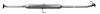 68463 Prebent Exhaust Pipe; 2002-2004 Honda CR-V Center - image 1