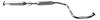 68474 Prebent Exhaust Pipe; 2004-2008 Chevrolet Aveo Rear, 2006-2008 Chevrolet Aveo5 Rear - image 1