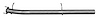 68484 Prebent Exhaust Pipe; 1999-2001 Ford F-250 Super Duty Front, F-350 Super Duty, F-350 Super Duty Front - image 1