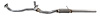 68532 Prebent Exhaust Pipe; 2013-2019 Ford Taurus - image 1