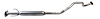 68549 Prebent Exhaust Pipe; 2013-2019 Nissan Sentra - image 1