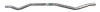 68550 Prebent Exhaust Pipe; 2013-2020 Ford Fusion, Lincoln MKZ, MKZ Rear, 2017-2020 Ford Fusion Rear - image 1