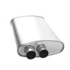 709015 Universal Muffler - MSL Maximum; 2.000 In. Inlet; 2 In. Outlet; 17.000 In. Body; 21.250 In. OAL; OE c... - image 2