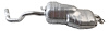 7458 Exhaust Muffler Assembly; 1998-2006 Volkswagen Beetle, 1999-2006 Volkswagen Golf - image 1