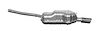 7525 Exhaust Muffler Assembly; 2000-2004 Audi A6 Quattro Rear Left - image 1