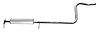 78288 Prebent Exhaust Pipe; 2011-2018 Ford Fiesta - image 1