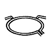 8056 Exhaust Bracket; Fits Select Chevrolet/GMC/Oldsmobile - image 1