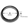 8434 Exhaust Pipe Flange Gasket - image 1