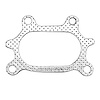 8480 Catalytic Converter Gasket; Fits Select Honda/Acura