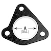 8712 Exhaust Pipe Flange Gasket; Fits Select Mazda/Kia/Ford - image 1