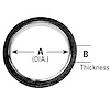 8731 Exhaust Pipe Flange Gasket; Fits Select Toyota/Chevrolet