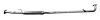 88121 Prebent Exhaust Pipe; 1995-1996 Toyota Camry Rear, 1995-1996 Lexus ES300 - image 1