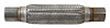 8842IB Flex Coupling - 300 Series SS, 2" Core, 2" Necks, 14" OAL w/Inner Braid - image 1