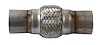 8843IB Flex Coupling - 300 Series SS, 2.25" Core, 2.25" Necks, 8" OAL w/Inner Braid - image 1