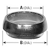 9051 Exhaust Pipe Flange Gasket; Fits Select Chevrolet/Oldsmobile/Buick/Pontiac/Cadillac