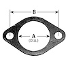 9238 Exhaust Pipe Flange Gasket; Fits Select Chevrolet/Jeep/Buick