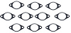 9256B10 Exhaust Pipe Flange Gasket Bulk Pack - image 1