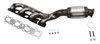9506 6" Flat Band U-Bolt Exhaust Clamp w/Flange Nuts - Zinc Plated Steel - image 1