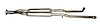 96646 Prebent Exhaust Pipe; 2009-2013 INFINITI G37 Rear, 2007-2008 INFINITI G35 Rear - image 1