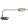 9736 5.5" Flat Band U-Bolt Exhaust Clamp w/Flange Nuts - Zinc Plated Steel - image 1